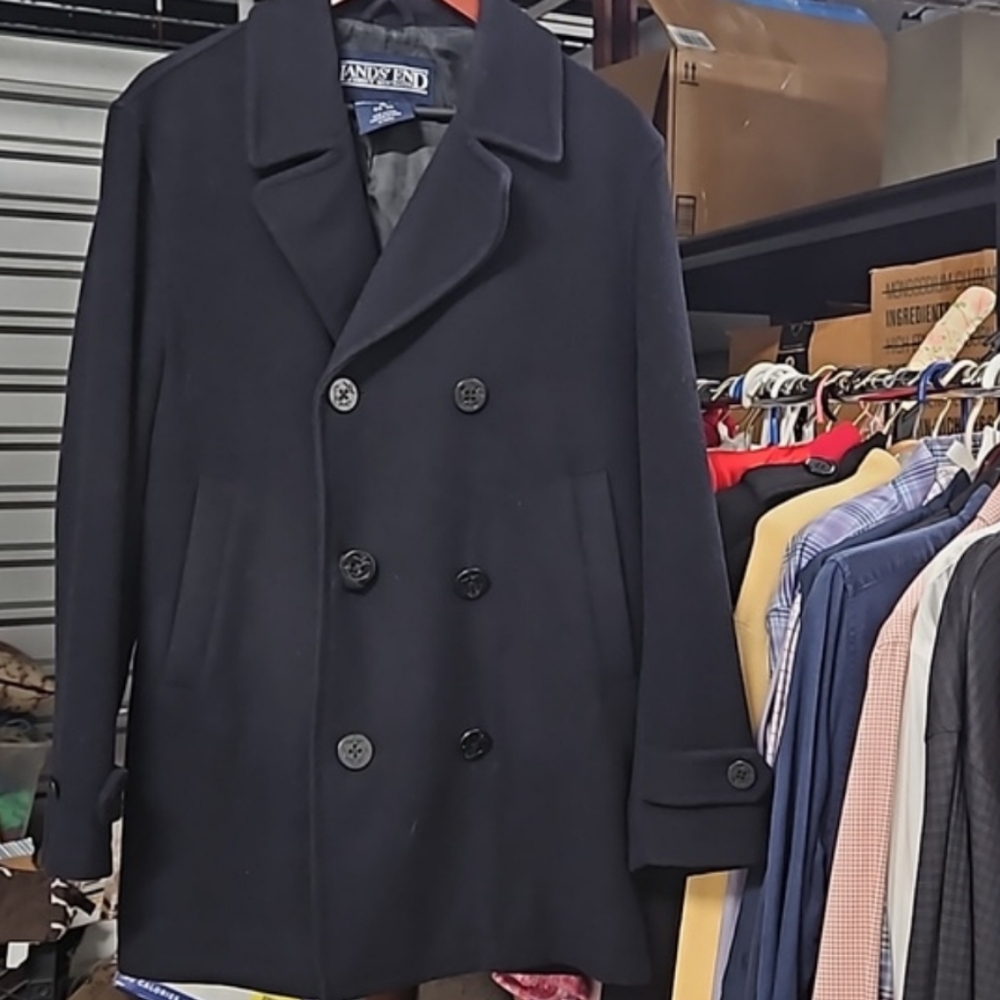 All WOOL VTG Men's But Unisex Double Breasted  COAT Final$ EUC